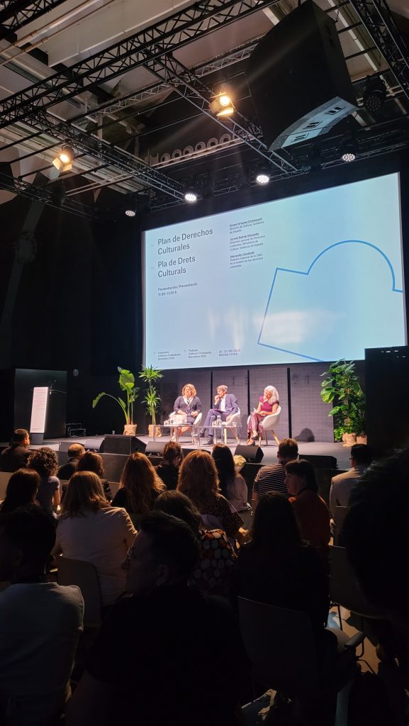 Presentation of the Spanish government's cultural rights plan by the Spanish Minister of Culture - Workshop intangible heritage